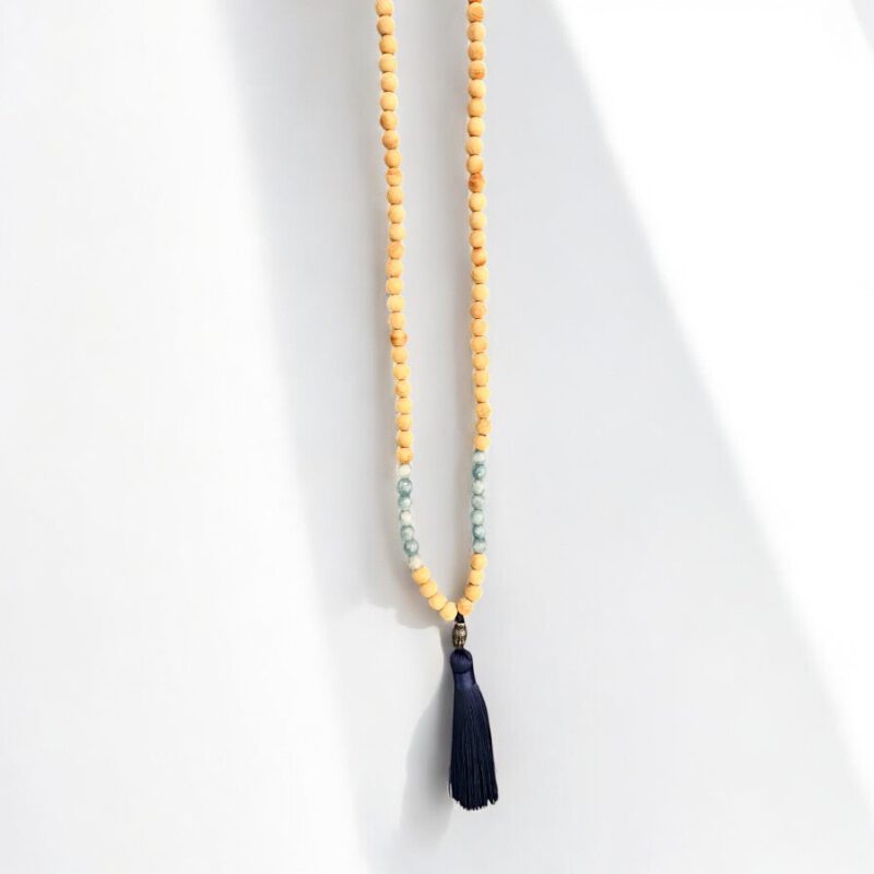 Japa Mala 8 mm Calcita Azul