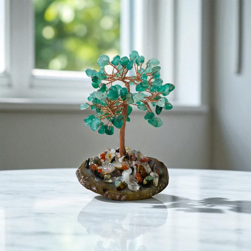 Árbol Cuarzo Verde y Ágata