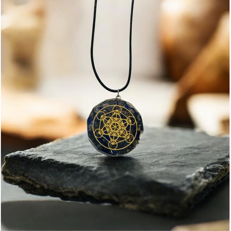 Colgante Metatron en  Orgonita y Lapislázuli