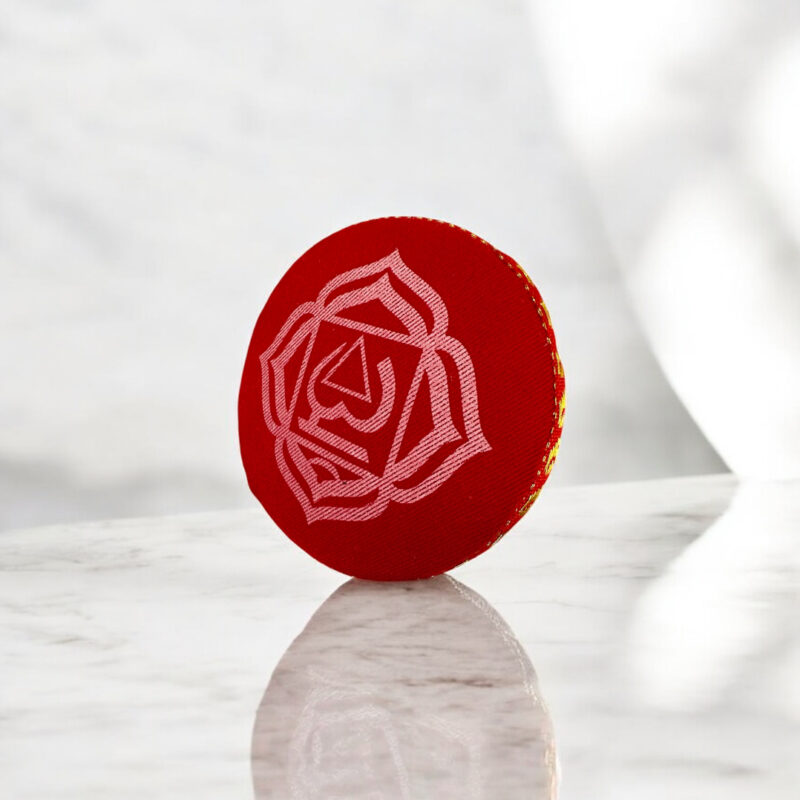 Cojin cuenco tibetano Rojo