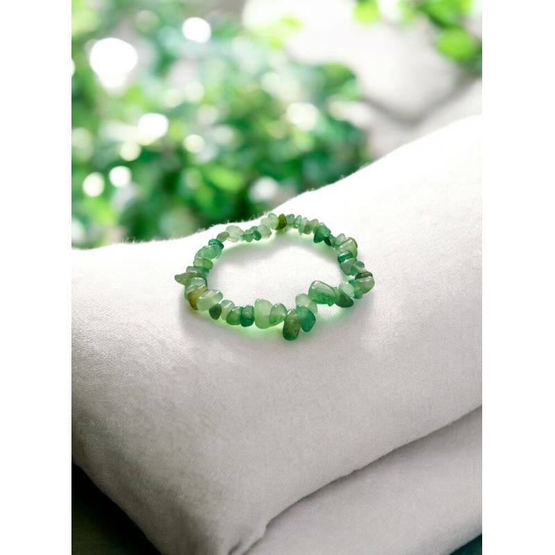 Pulsera Chip Aventurina Verde