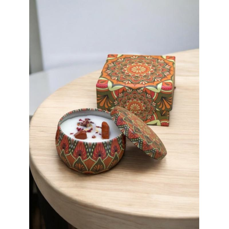 Vela Vegana fragancia  Rosas