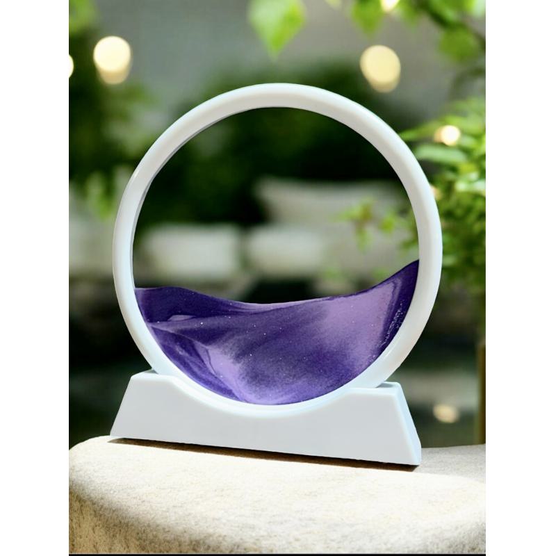 Paisaje de arena violeta en movimiento