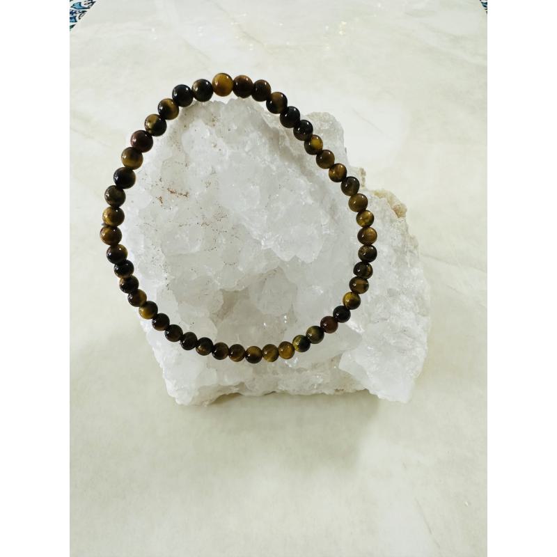 Pulsera Ojo de Tigre 4 mm
