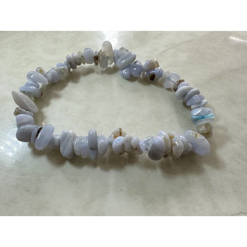 Pulsera Calcedonia Azul