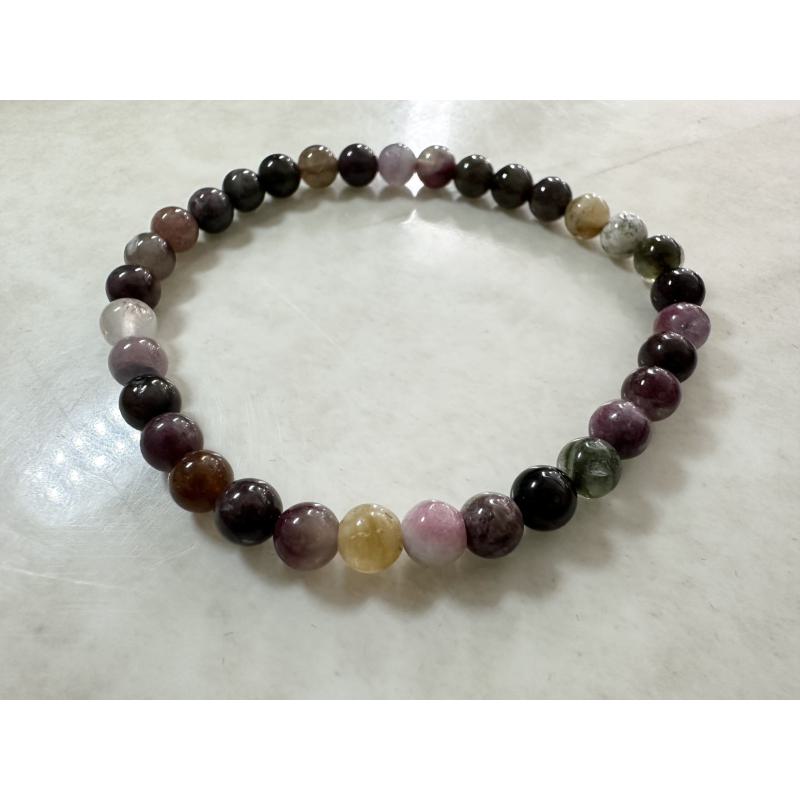 Pulsera Turmalina Multicolor 4 mm