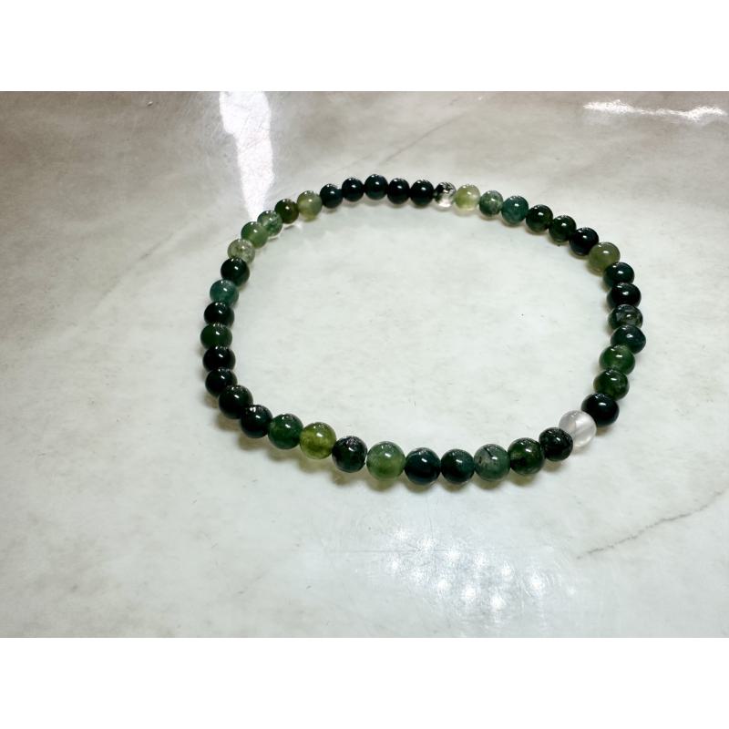 Pulsera Ágata de la India 4 mm