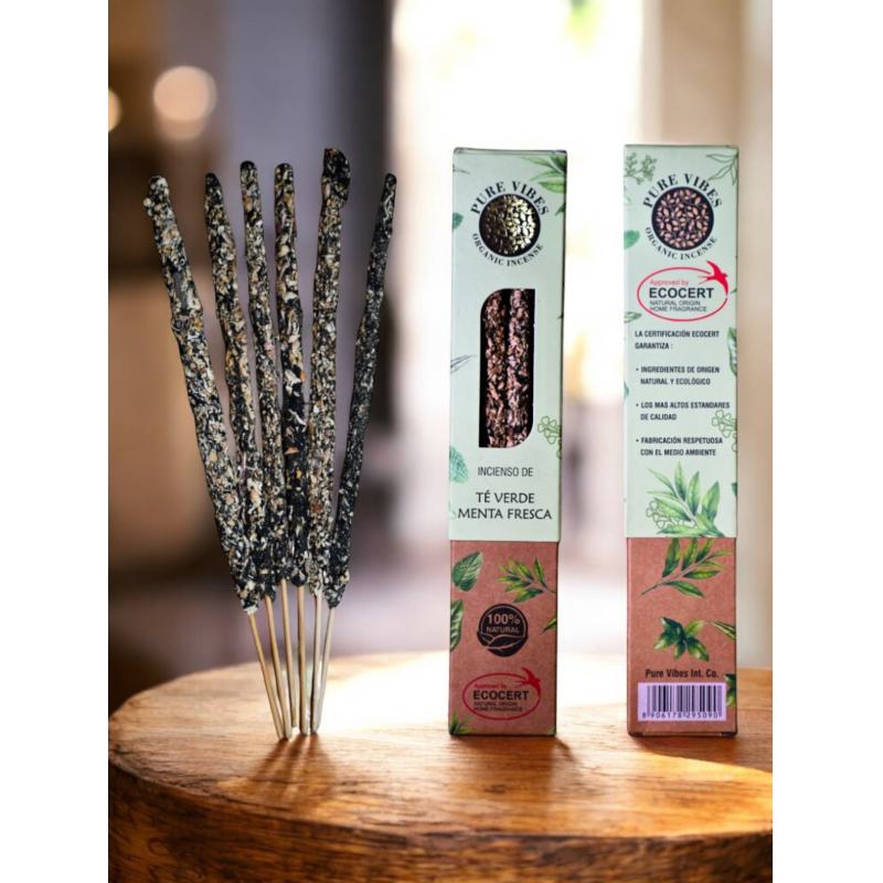 Incienso artesanal Té verde y Menta