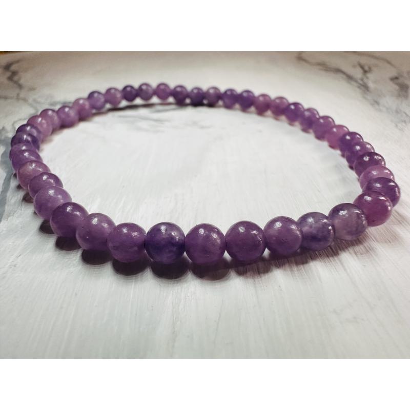 Pulsera 4 mm Lepidolita
