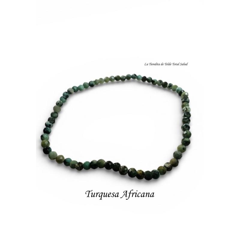 Pulsera facetada Turquesa Africana