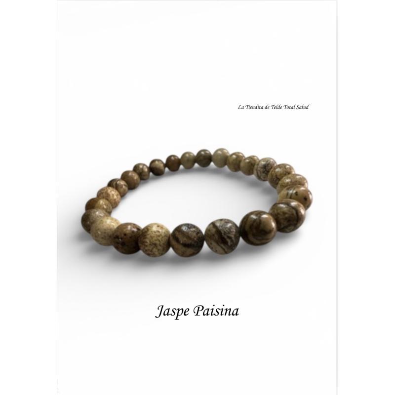 Pulsera 8 mm Jaspe Paisina
