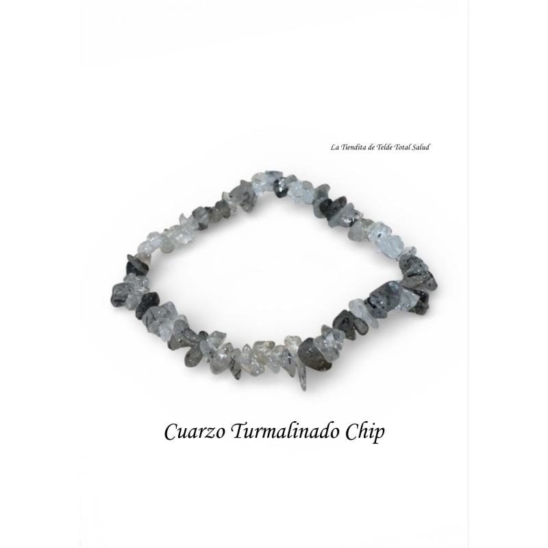 Pulsera Cuarzo Turmalina Chip