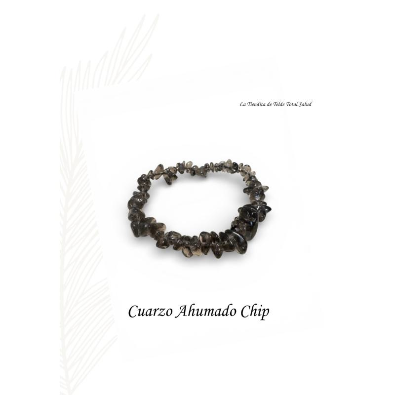 Pulsera Cuarzo Ahumado Chip