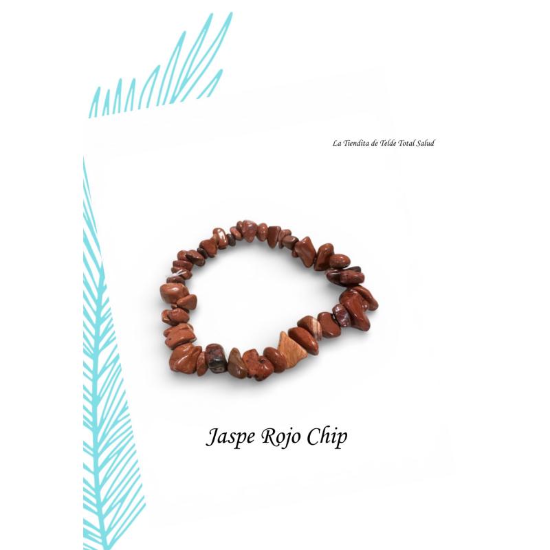 Pulsera Jaspe Rojo Chip