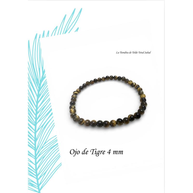 Pulsera Ojo de Tigre 4 mm