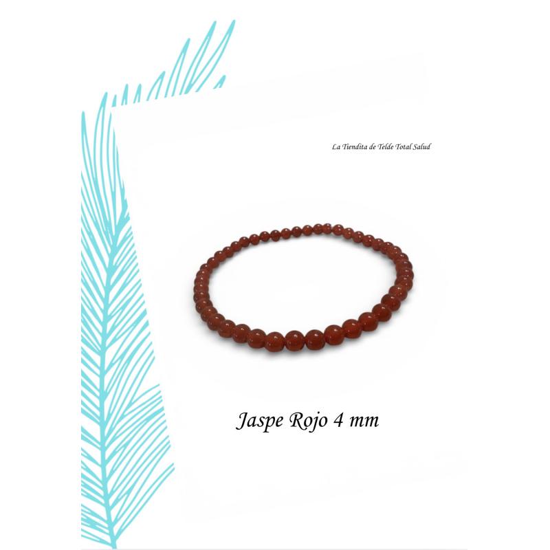 Pulsera Jaspe Rojo 4 mm