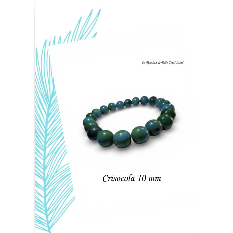 Pulsera Crisocola 10 mm