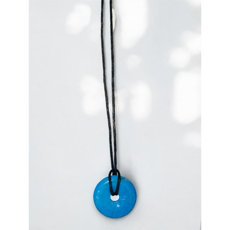 Colgante Donut Howlita Azul
