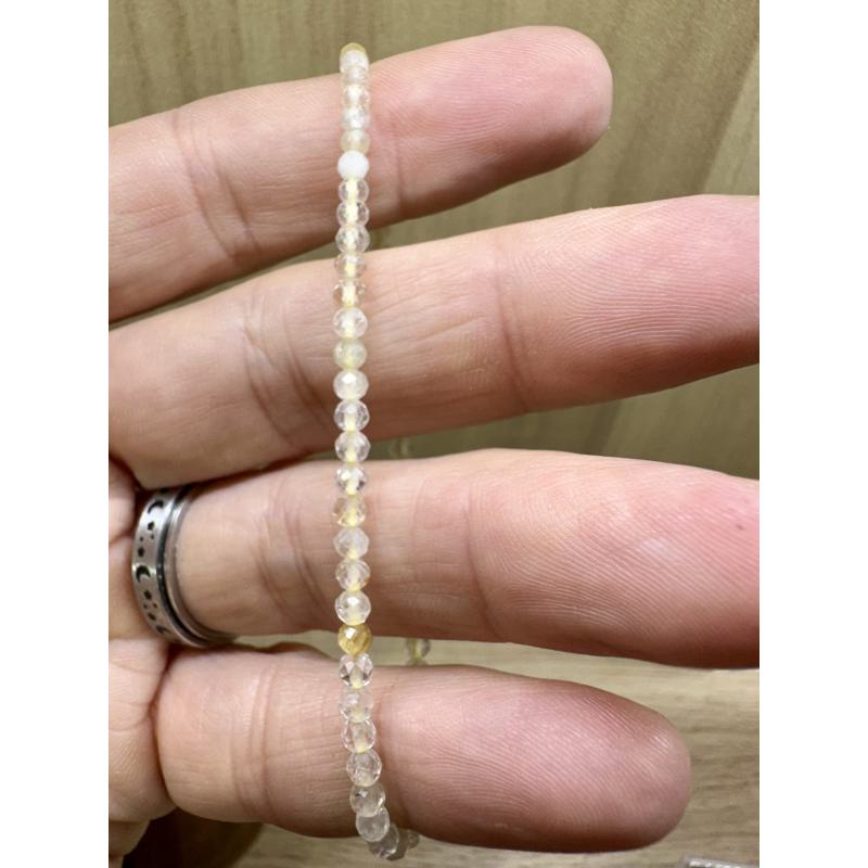 Pulsera Cuarzo Rutilado FACETADA