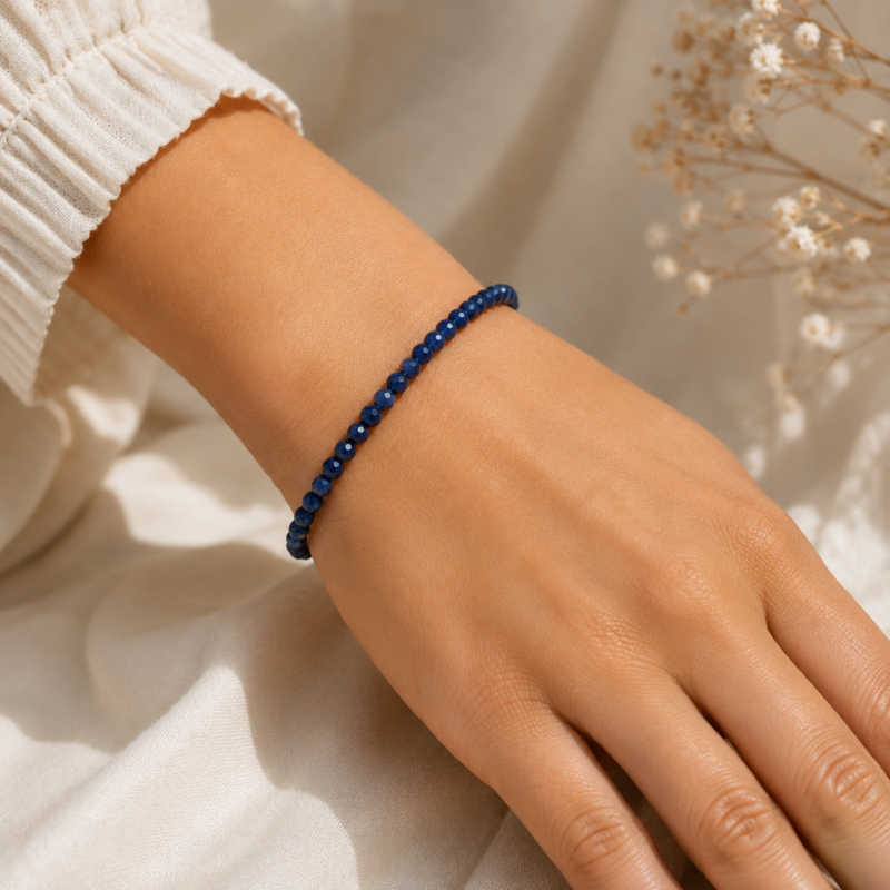 Pulsera Dumortierita FACETADA
