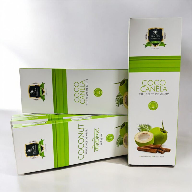 Incienso Alaukik Coco Canela 90 gramos