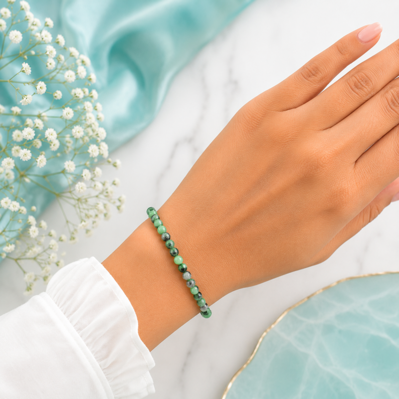 Pulsera Turquesa Africana FACETADA