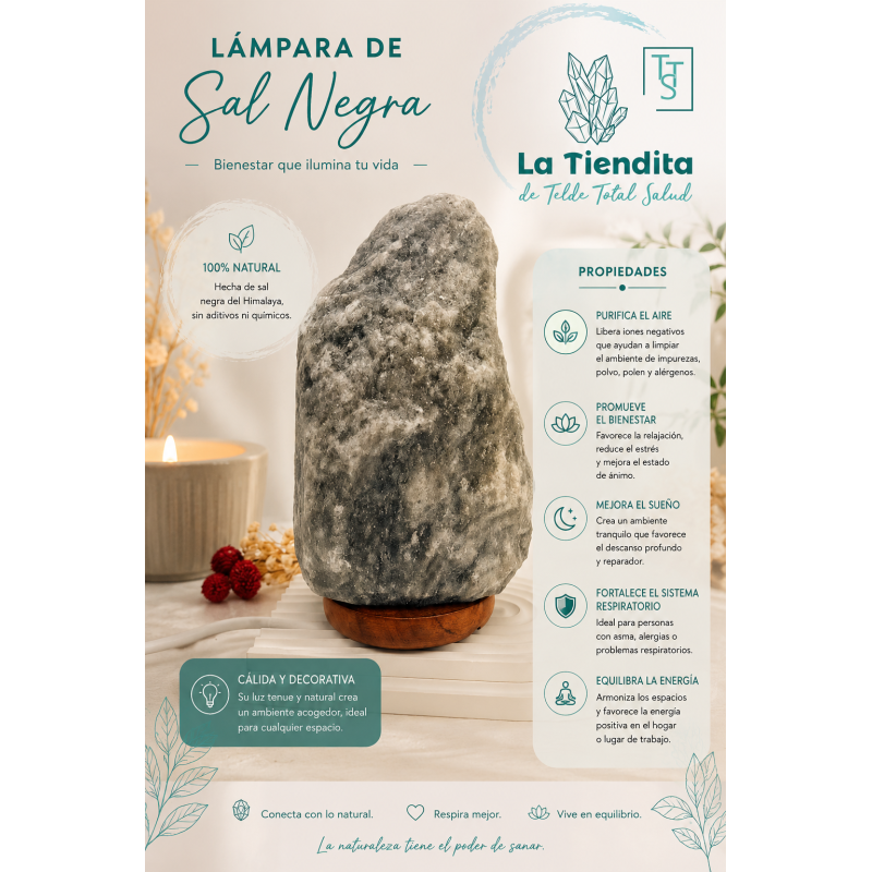 Lámpara de Sal Negra