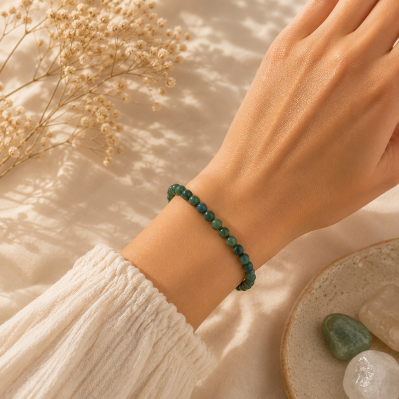 Pulsera 4 mm Crisocola