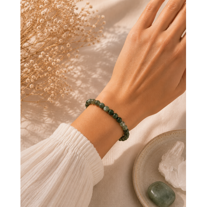 Pulsera Ágata de la India 4 mm