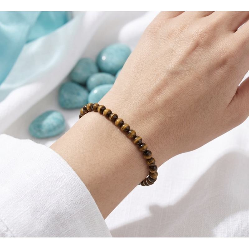 Pulsera Ojo de Tigre 4 mm