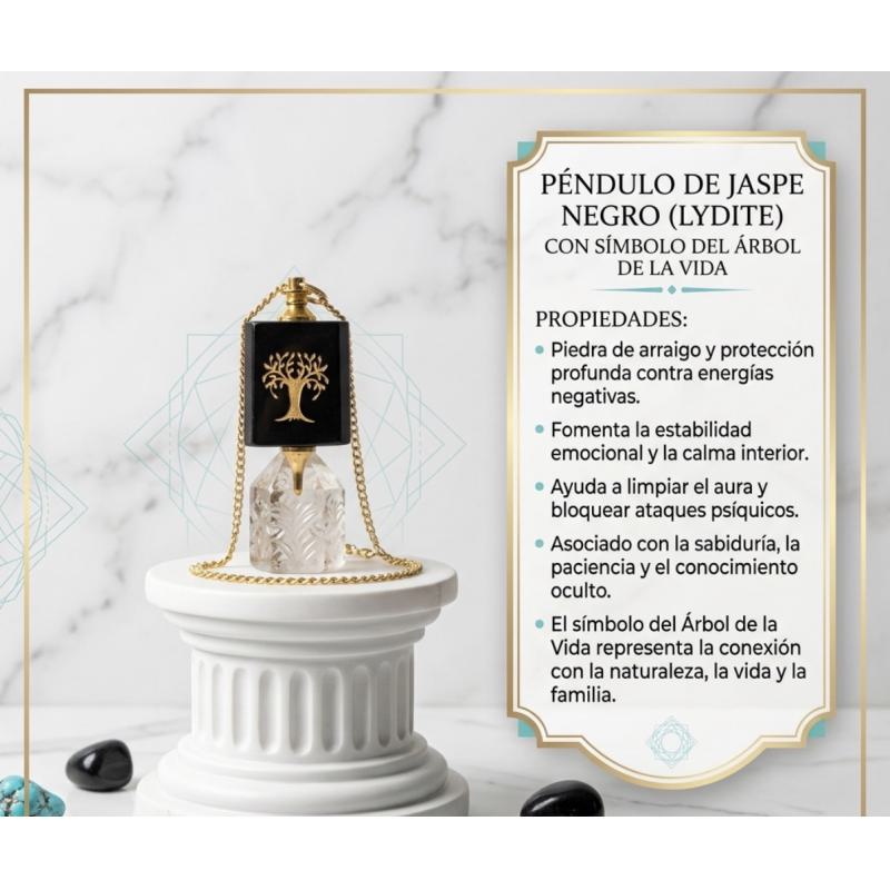 Péndulo en Jaspe Negro
