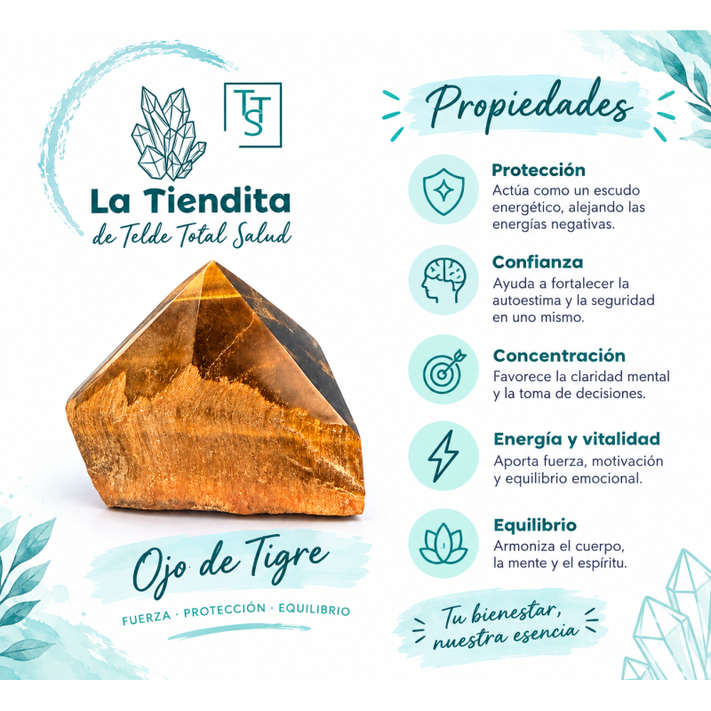 Punta Ojo de Tigre 🐅 Semipulida