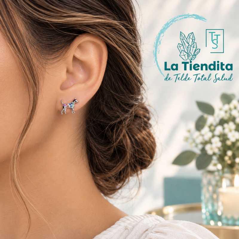 Pendientes Perros Plata