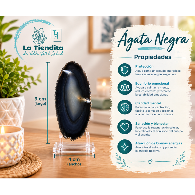 Placa de Ágata Negra Extra 2