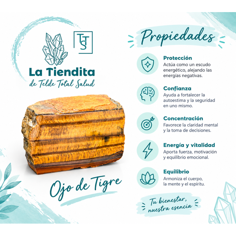 Ojo de Tigre 🐅 Semipulido