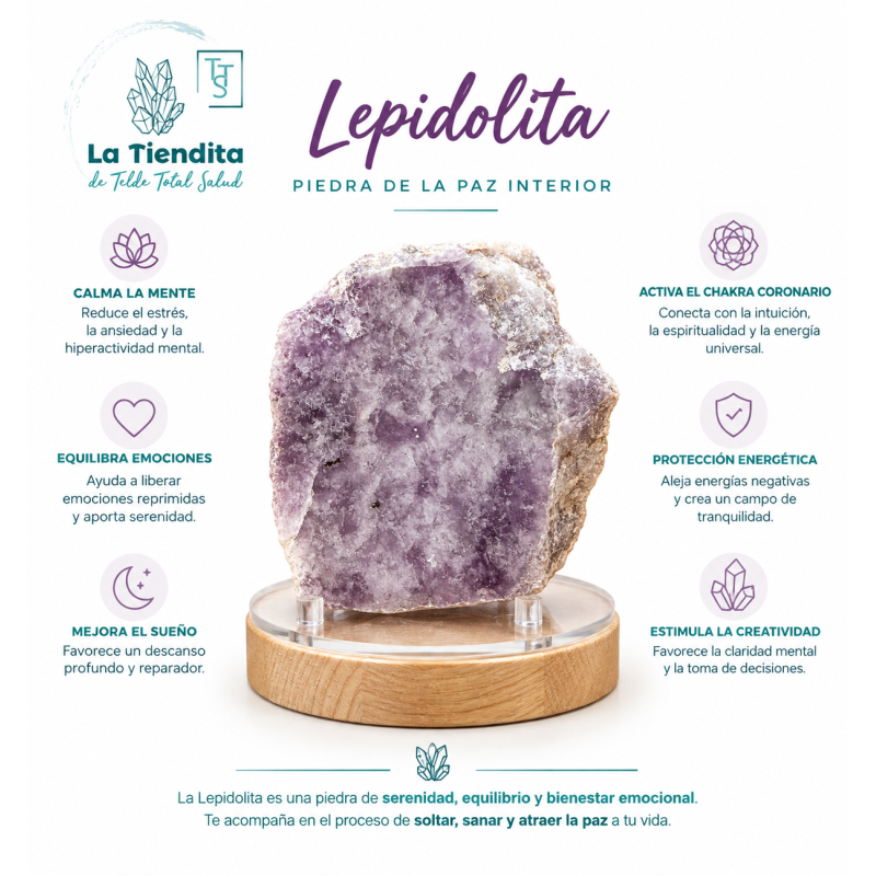 Lepidolita Semipulida