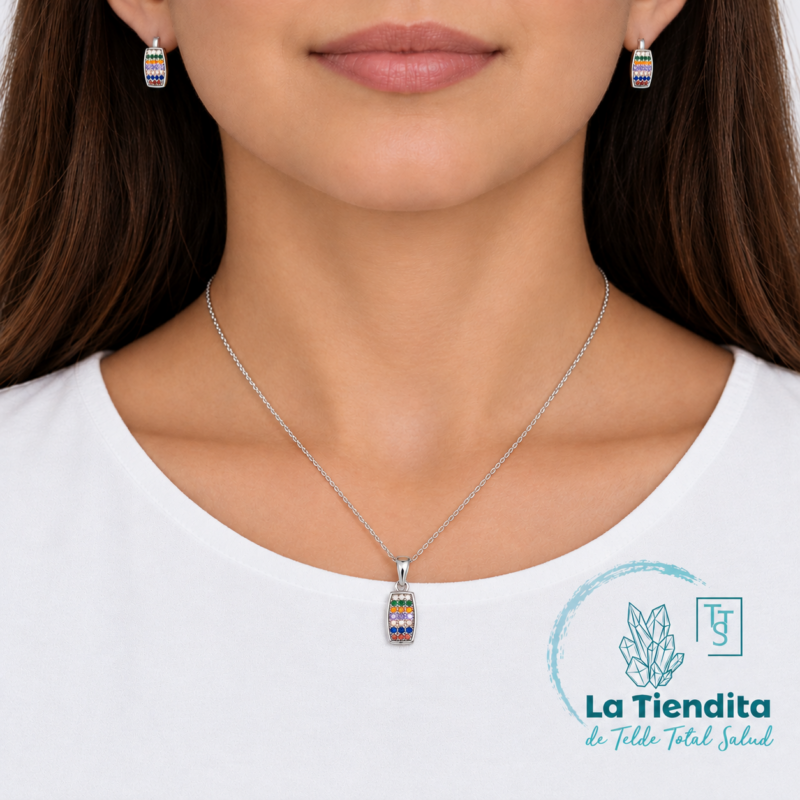 Conjunto en Plata de Circonitas