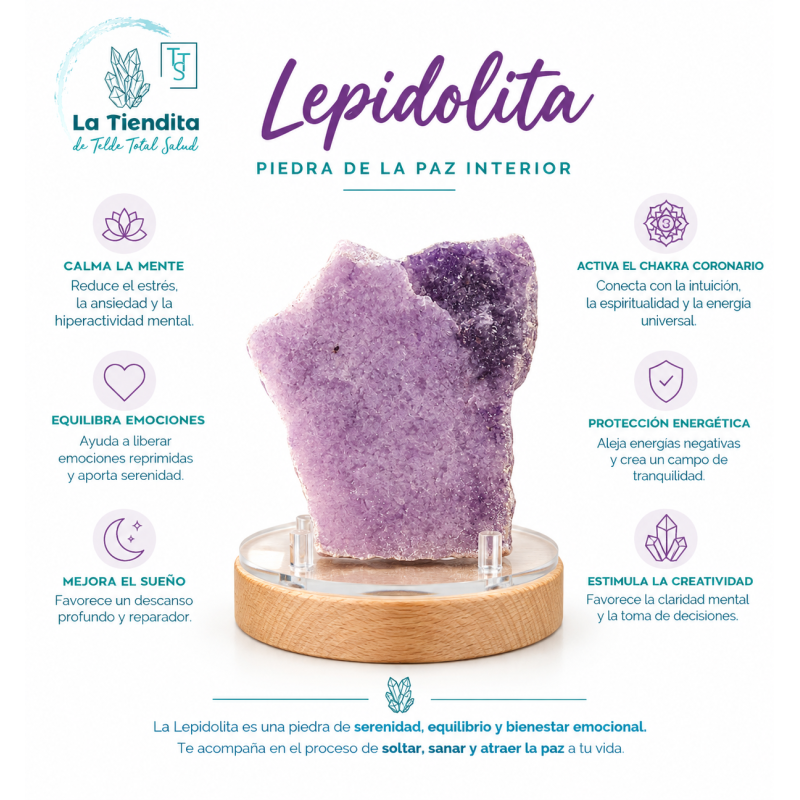 Lepidolita Semipulida