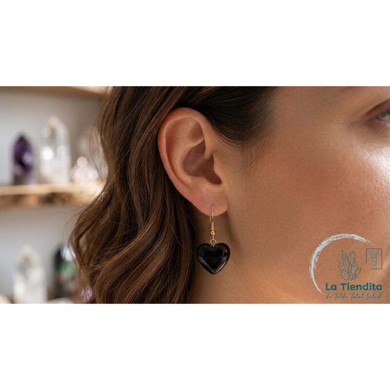 Pendientes Ónix Baño Plata