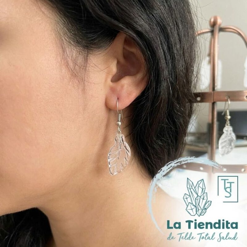 Pendientes Cuarzo Baño Plata