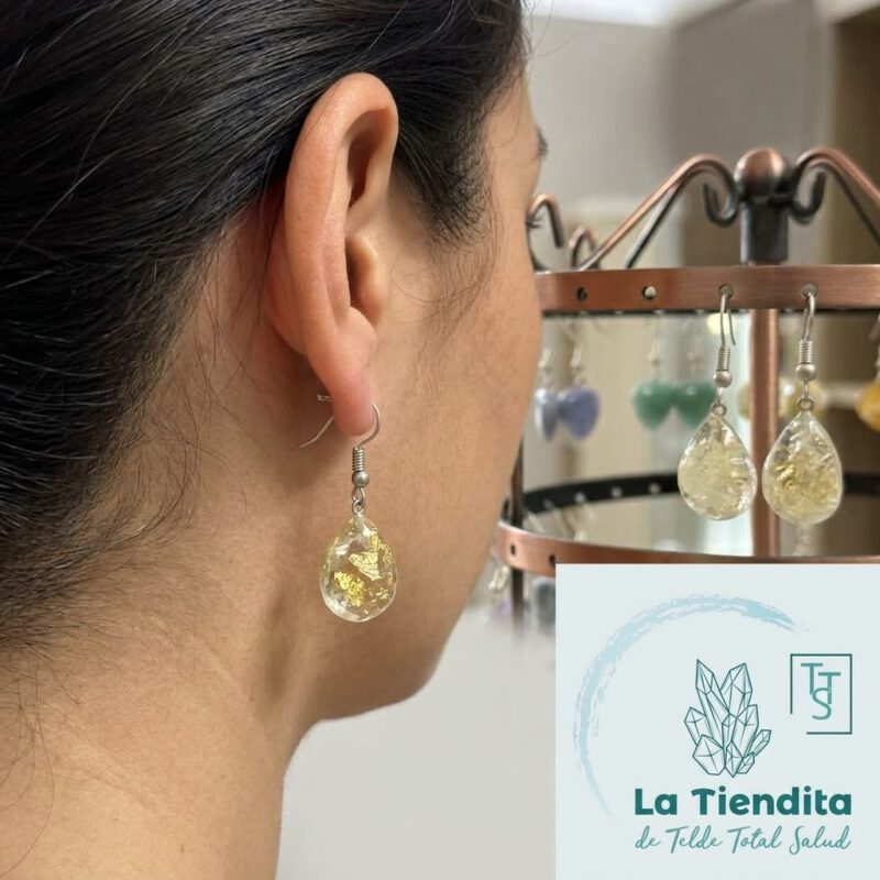 Pendientes Cuarzo Hematoide