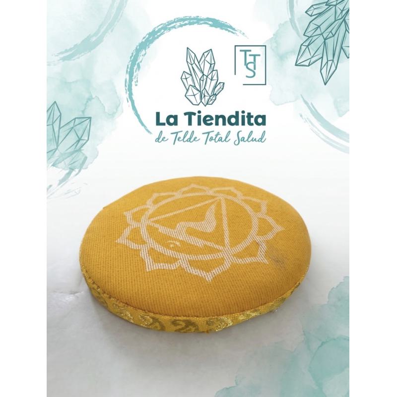 Cojín Amarillo cuenco tibetano