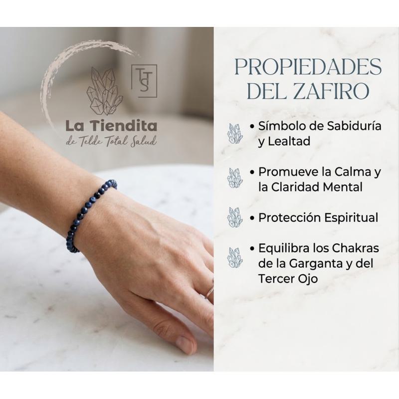 Pulsera Zafiro facetada 3 mm